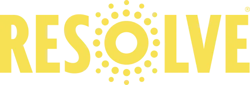 The Resolve logo in brand colours.